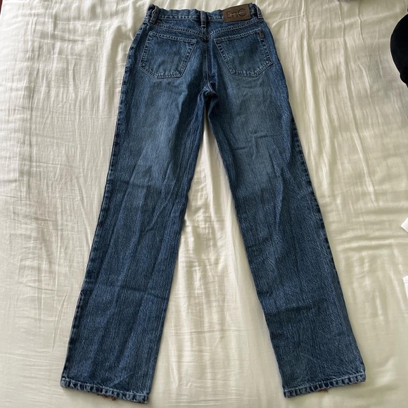 Blue Straight Leg Jeans - Picture 2 of 4